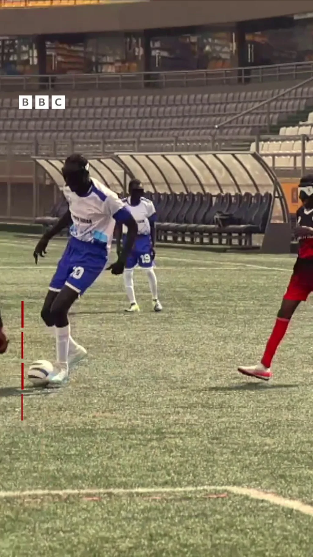 L'équipe de football des non-voyants du Soudan du Sud entre dans l'histoire.