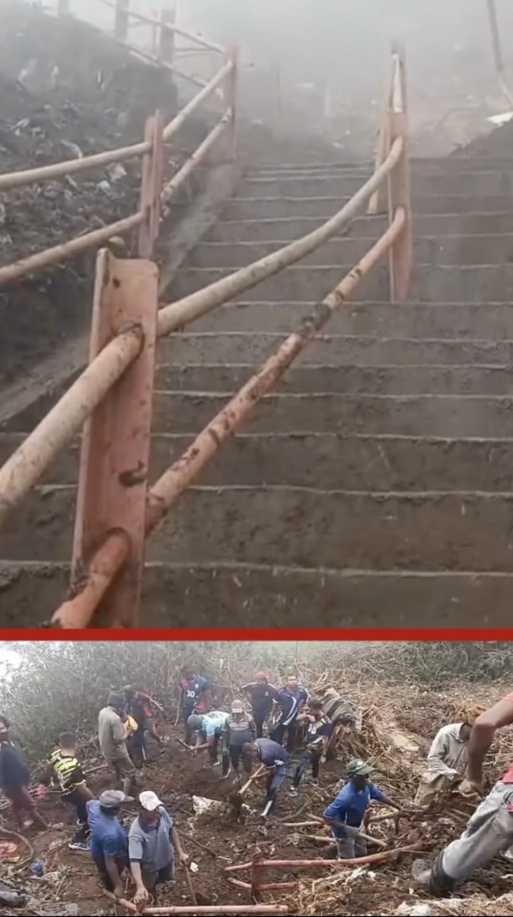 "නල්ලතන්නියේ සිට ශ්රීපාද උඩ මළුව දක්වා මාර්ග අවහිරතා ඉවත් කර අවසන්"