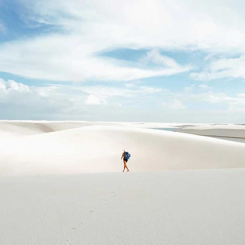 The park's shifting landscape spans 1,500 sq km, with dunes rising up to 30m (98ft) high (Credit: Carla Vianna)