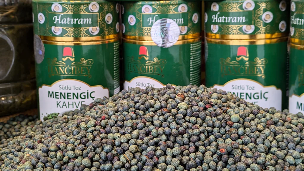 Menengiç fruit and coffee is a ubiquitous sight in Gaziantep (Credit: Jen Rose Smith)