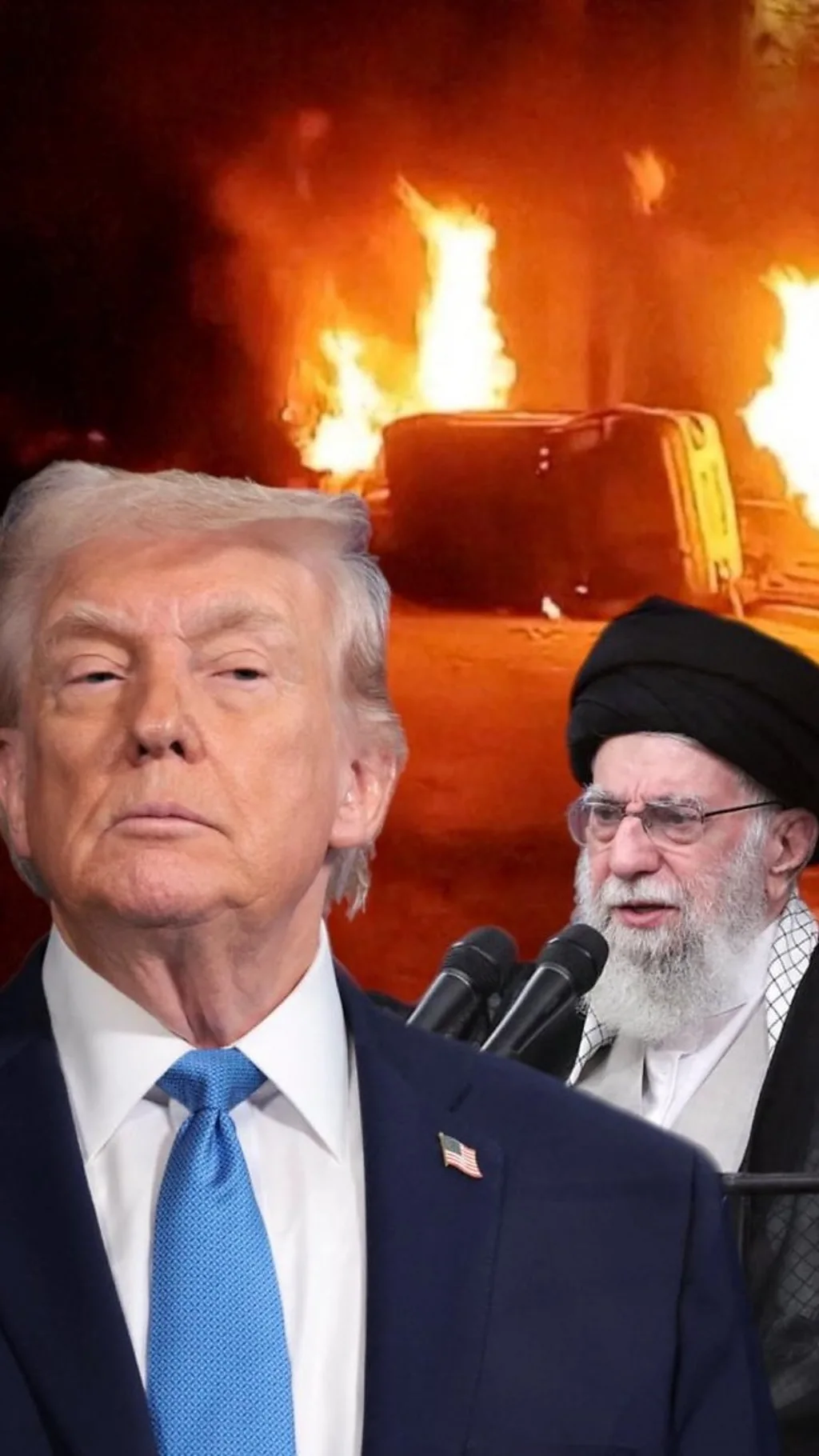 Дональд Трамп и Али Хаменеи