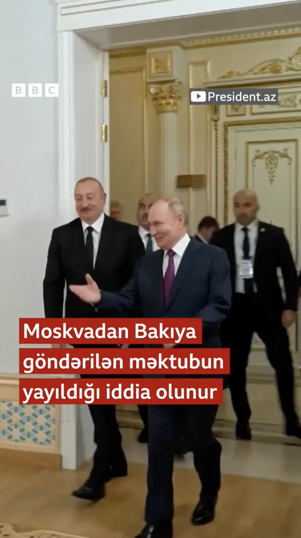 Moskvadan Bakıya göndərilən məktubun yayıldığı iddia olunur