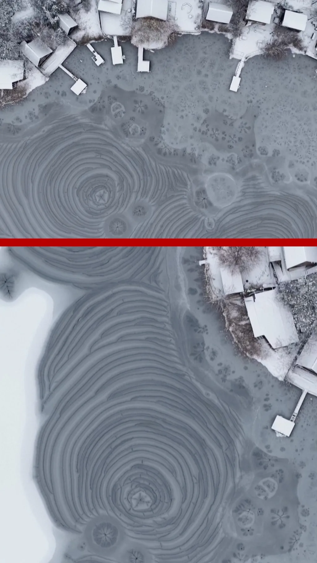 Prelepe šare na mađarskom zaleđenom jezeru