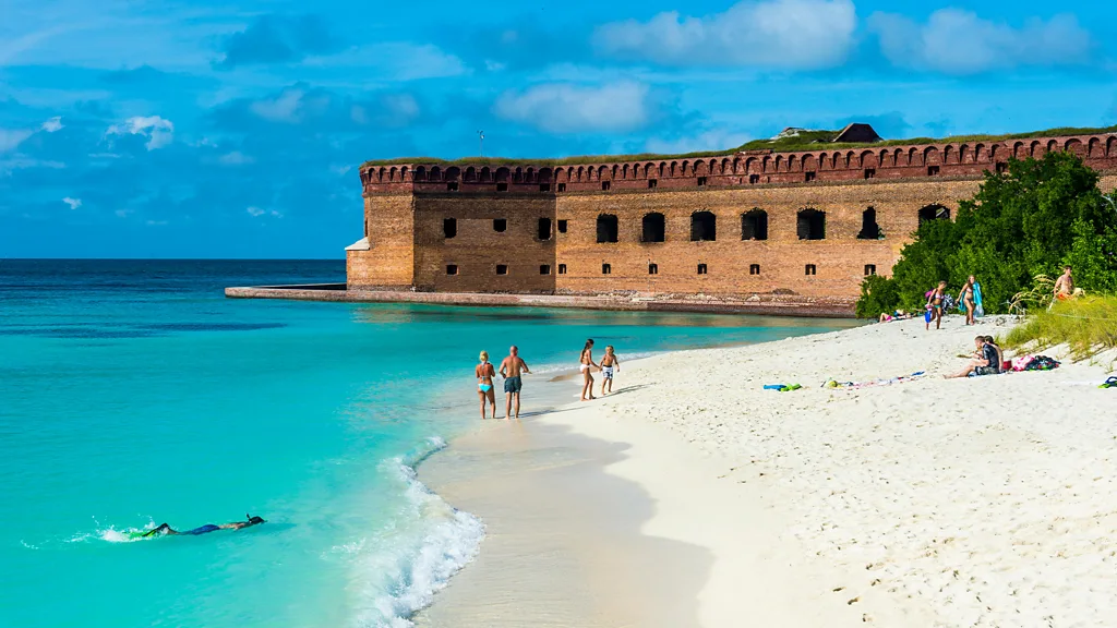 Fort Jefferson appears to float atop Dry Tortugas National Park (Credit: Alamy)