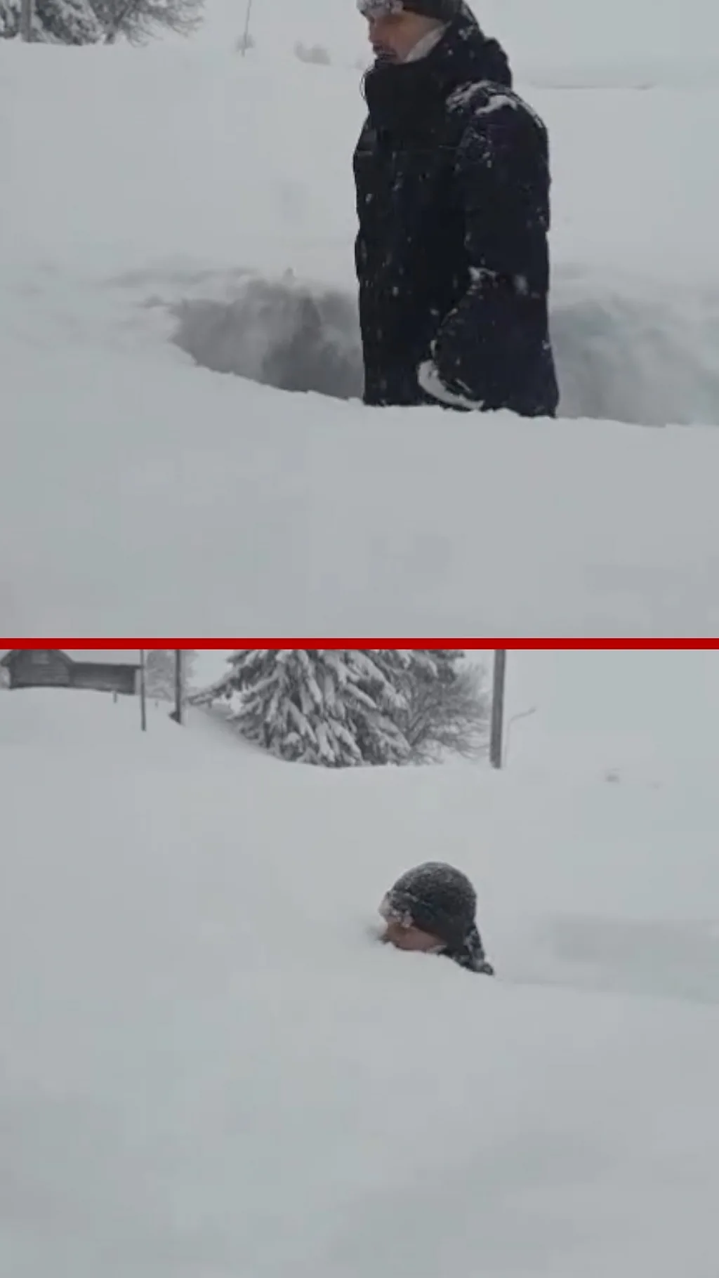 २ मिटर अग्लो हिउँको थुप्रोमा अलप भए यी व्यक्ति