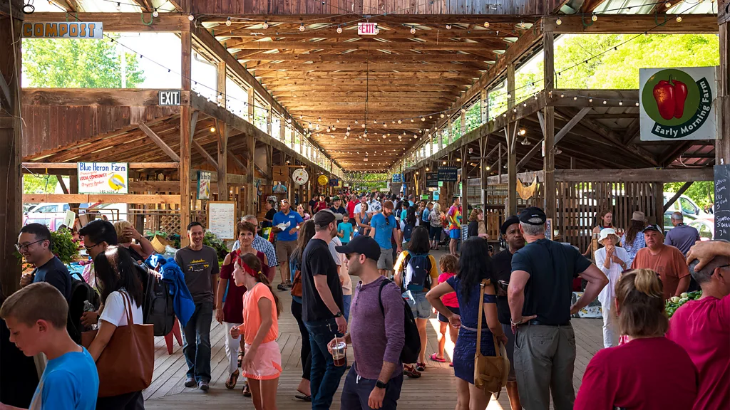 The Ithaca Farmers Market connects local growers, makers and musicians under one roof (Credit: Getty Images)