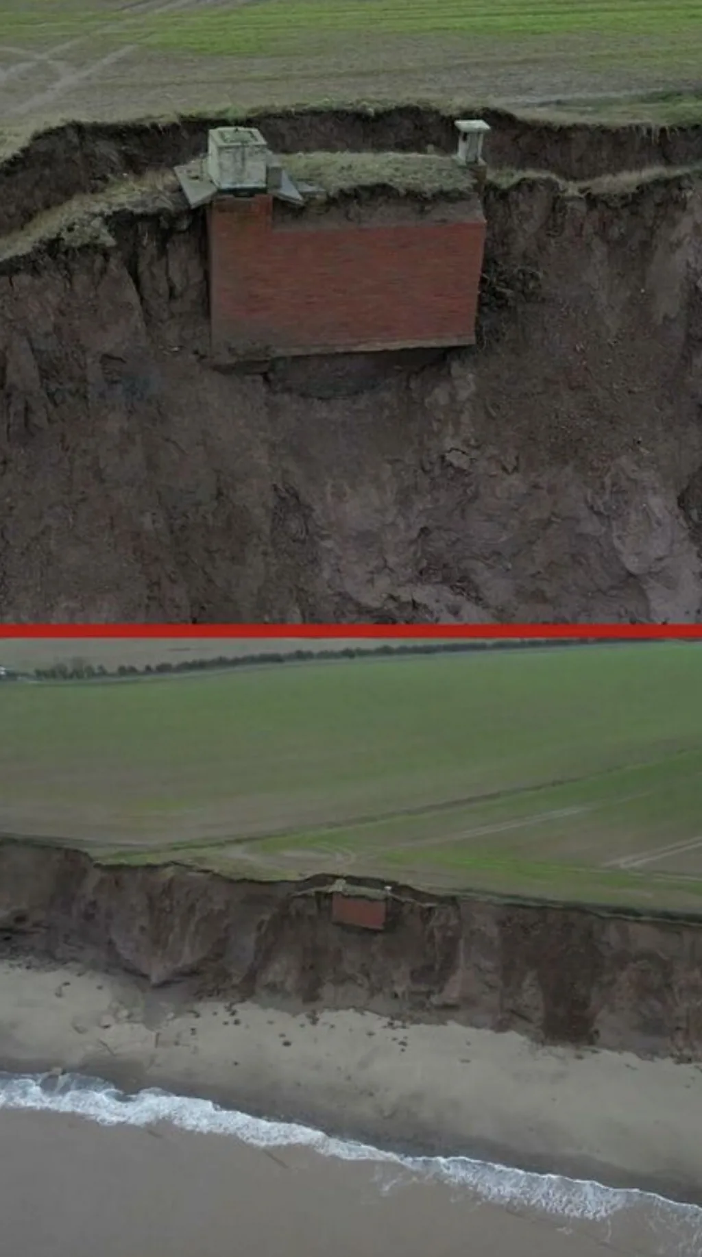 කඳු බෑවුමකින් කඩා වැටීමට ආසන්න න්‍යෂ්ටික බංකරය