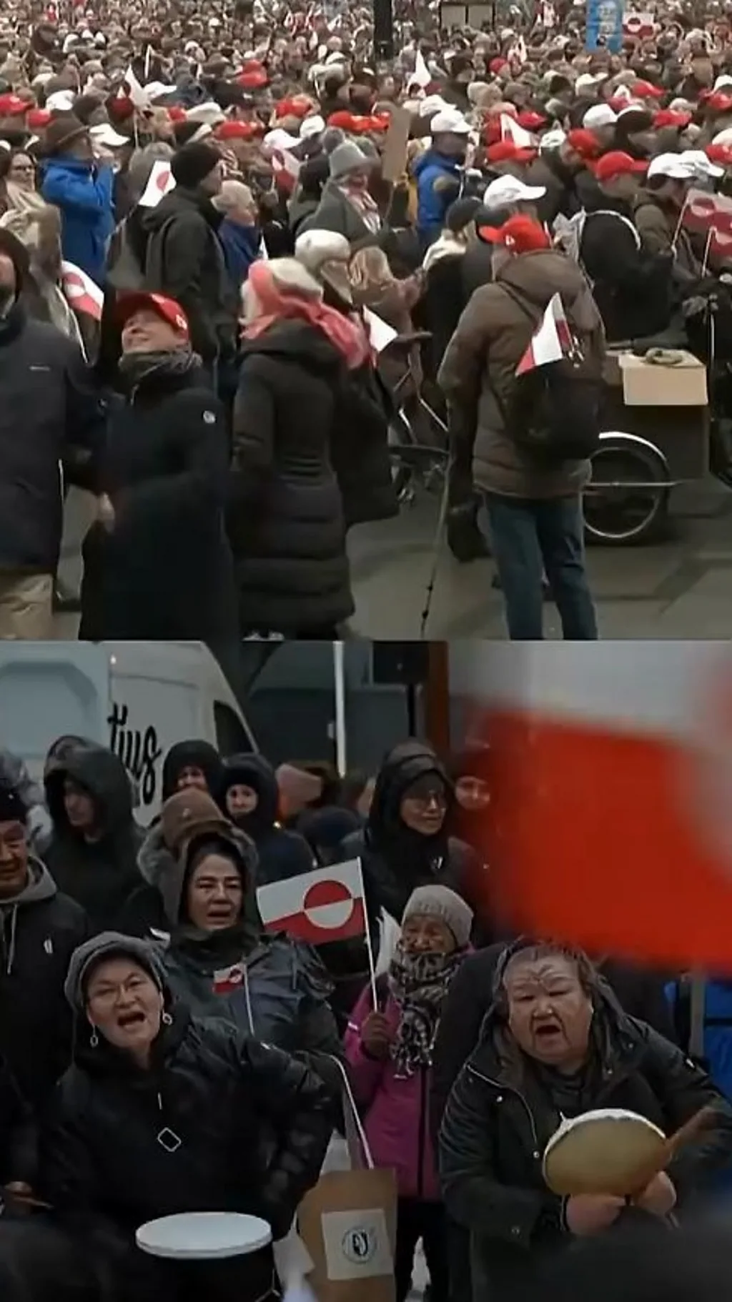 ग्रीनलैंड में ट्रंप के ख़िलाफ़ प्रदर्शन