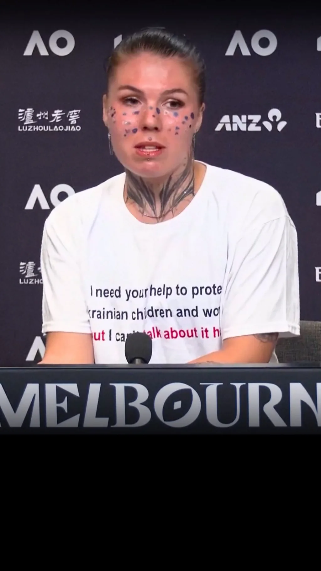 Українська тенісистка Олександра Олійникова на Australian Open нагадала про війну