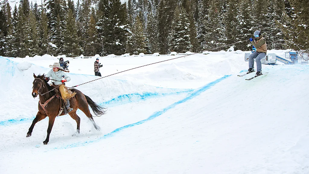 Skijoring blends Colorado's ranching heritage with winter sport (Credit: Keely Jackson)