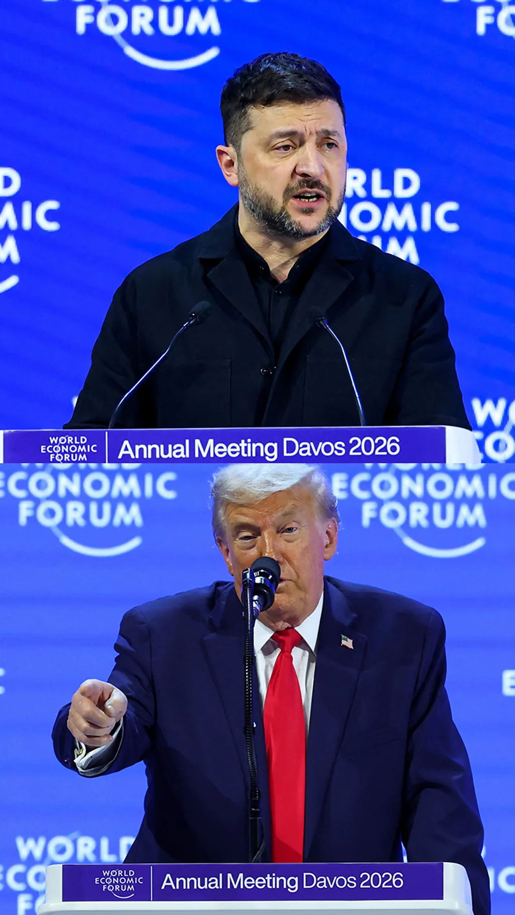 Коллаж - Владимир Зеленский и Дональд Трамп.