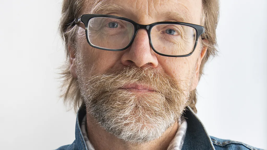 George Saunders portrait (Credit: Zach Krahmer)