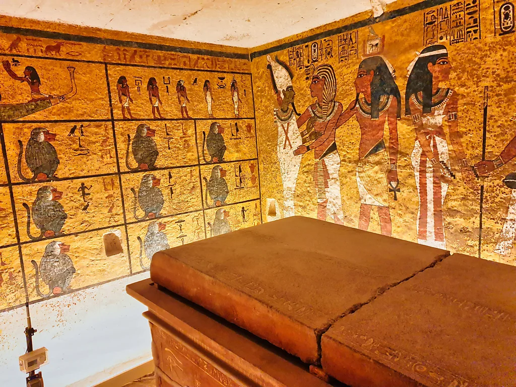 On 12 February 1924, Howard Carter reached Tutankhamun's stone coffin, where the pharaoh had lain undisturbed for millennia (Credit: Alamy)