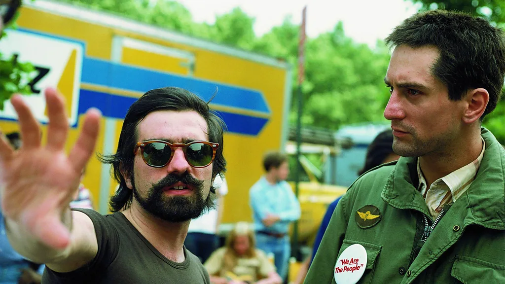 Martin Scorsese on set with De Niro – the director, and his film, were part of the 