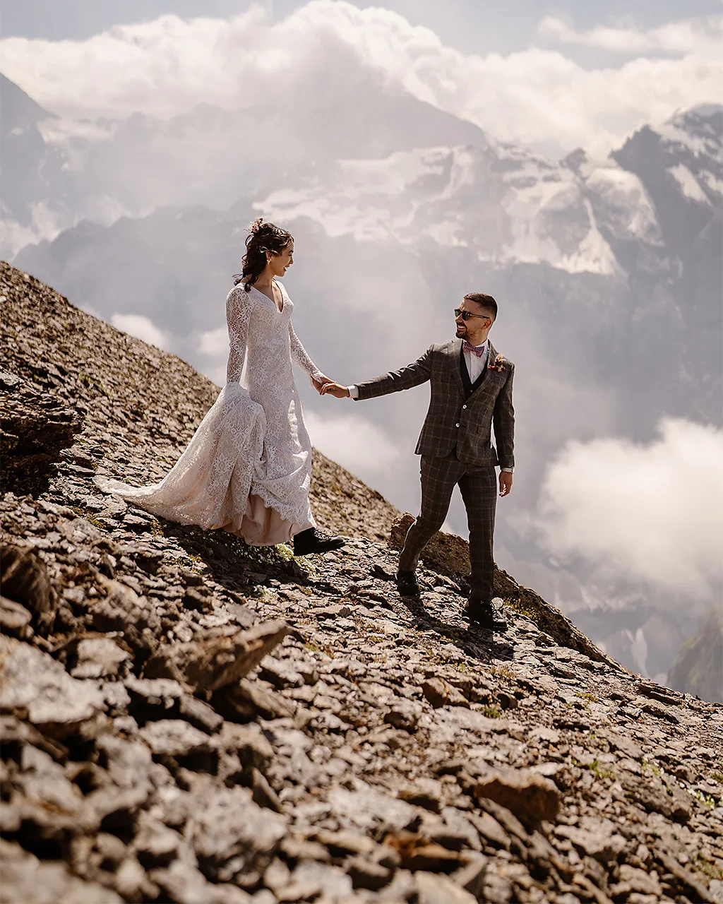 Couples who love remote landscapes but also crave luxury will love eloping in Switzerland (Credit: Maddie Mae, Adventure Instead)