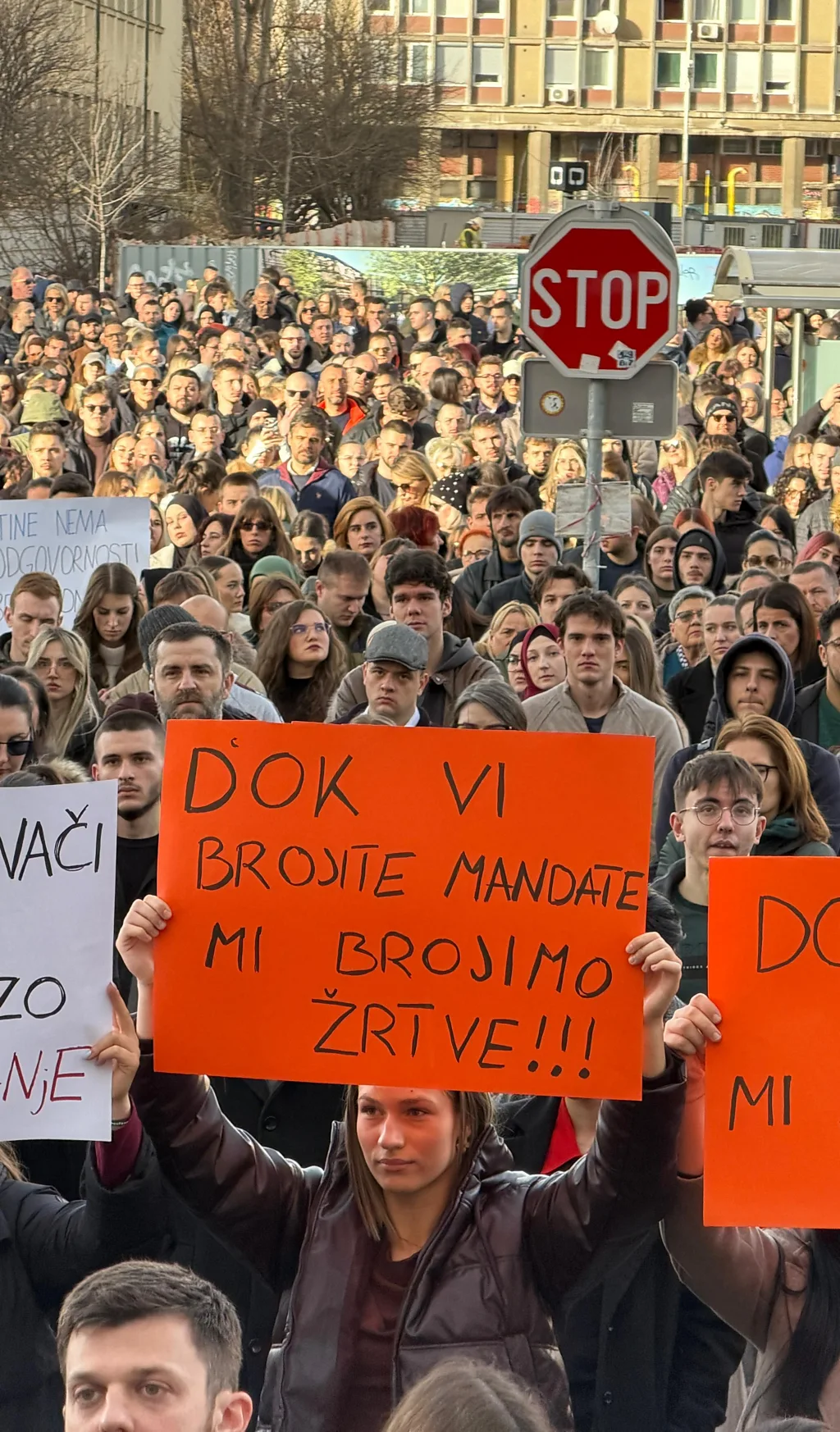 Protest u Sarajevu posle tramvajske nesreće