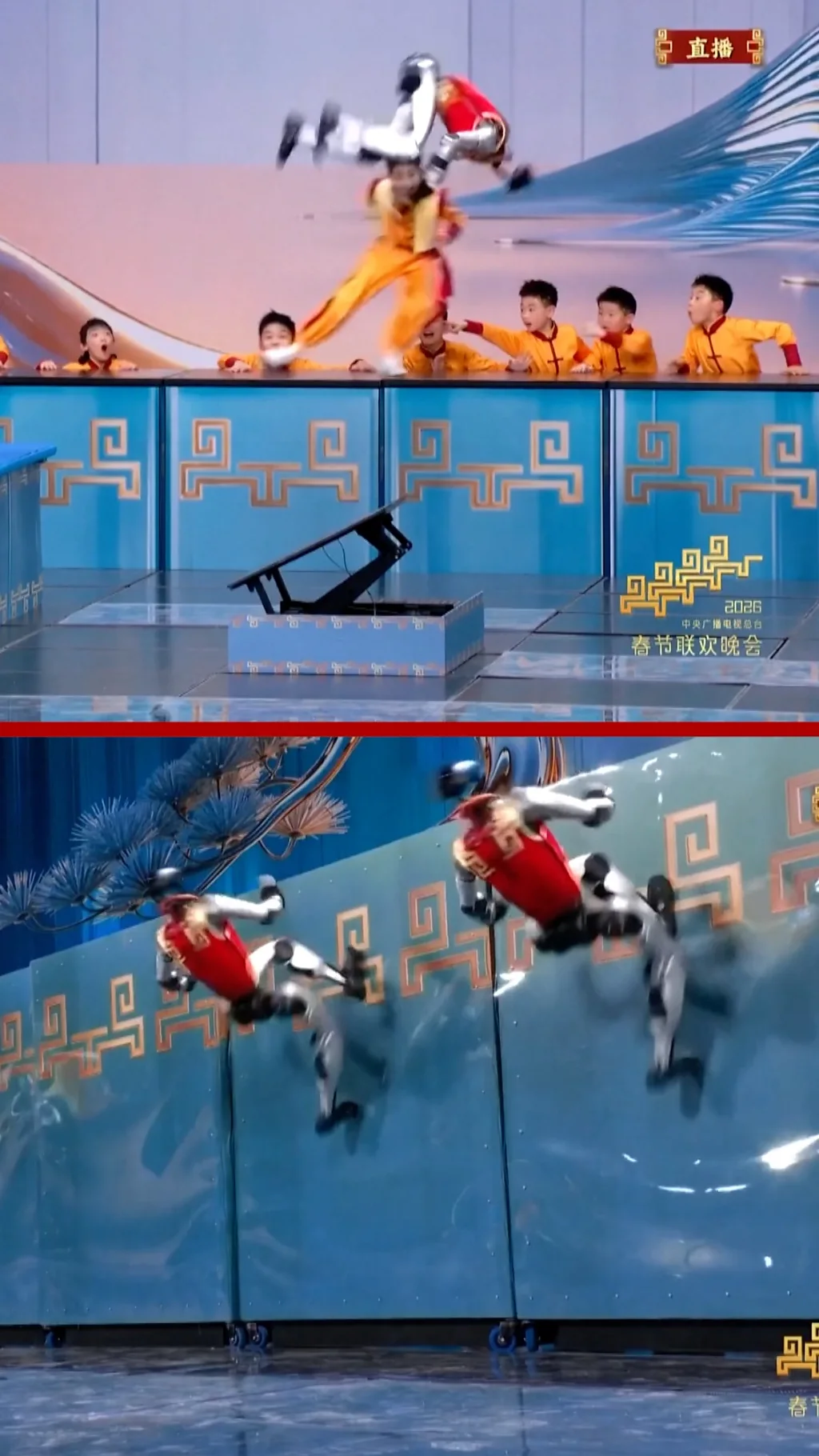 Roboti su se nadmetali sa mladim kung fu majstorima na gala večeri Prolećnog festivala.