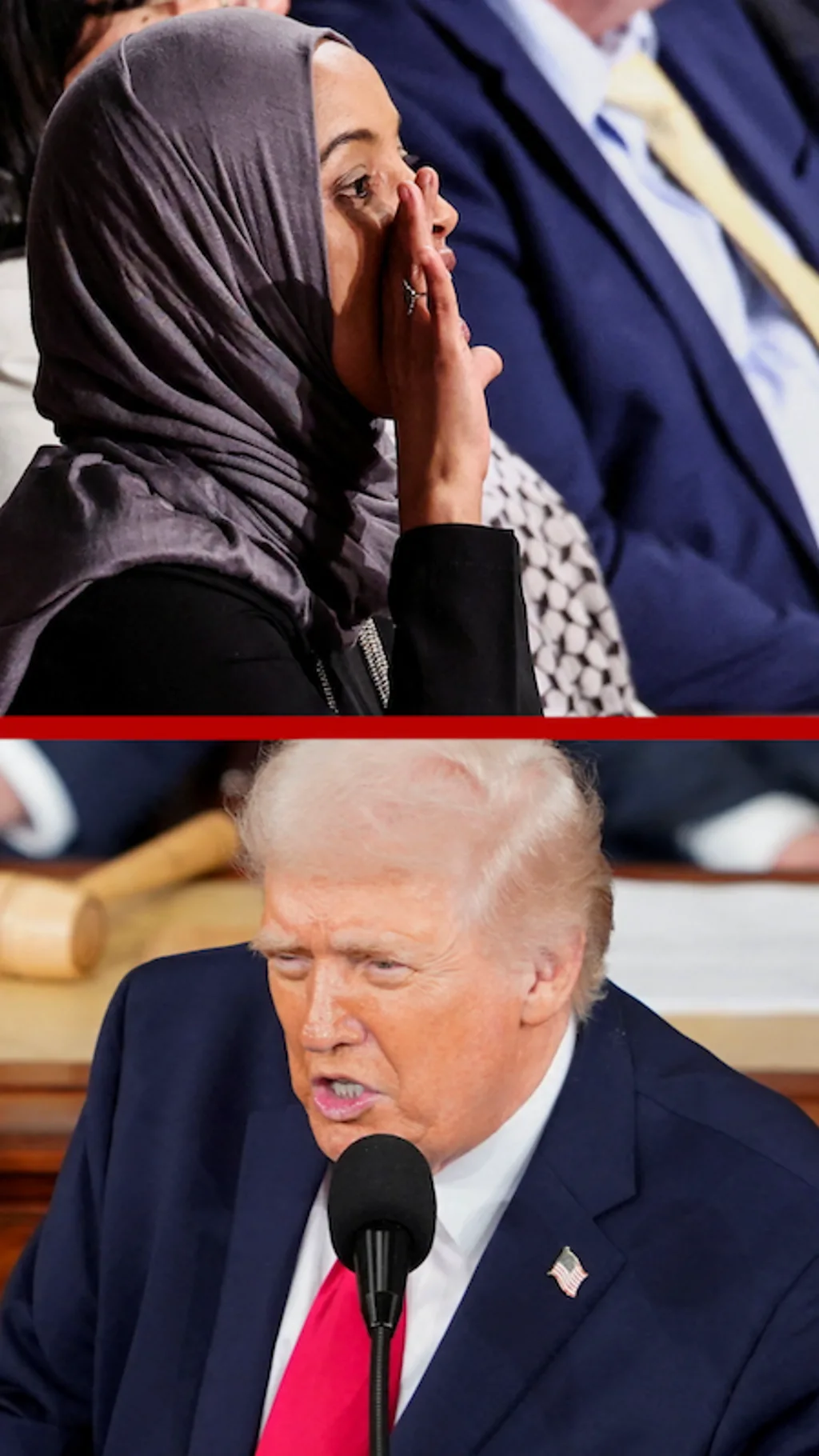 Negodovanje tokom Trampovog govora o imigracionoj politici