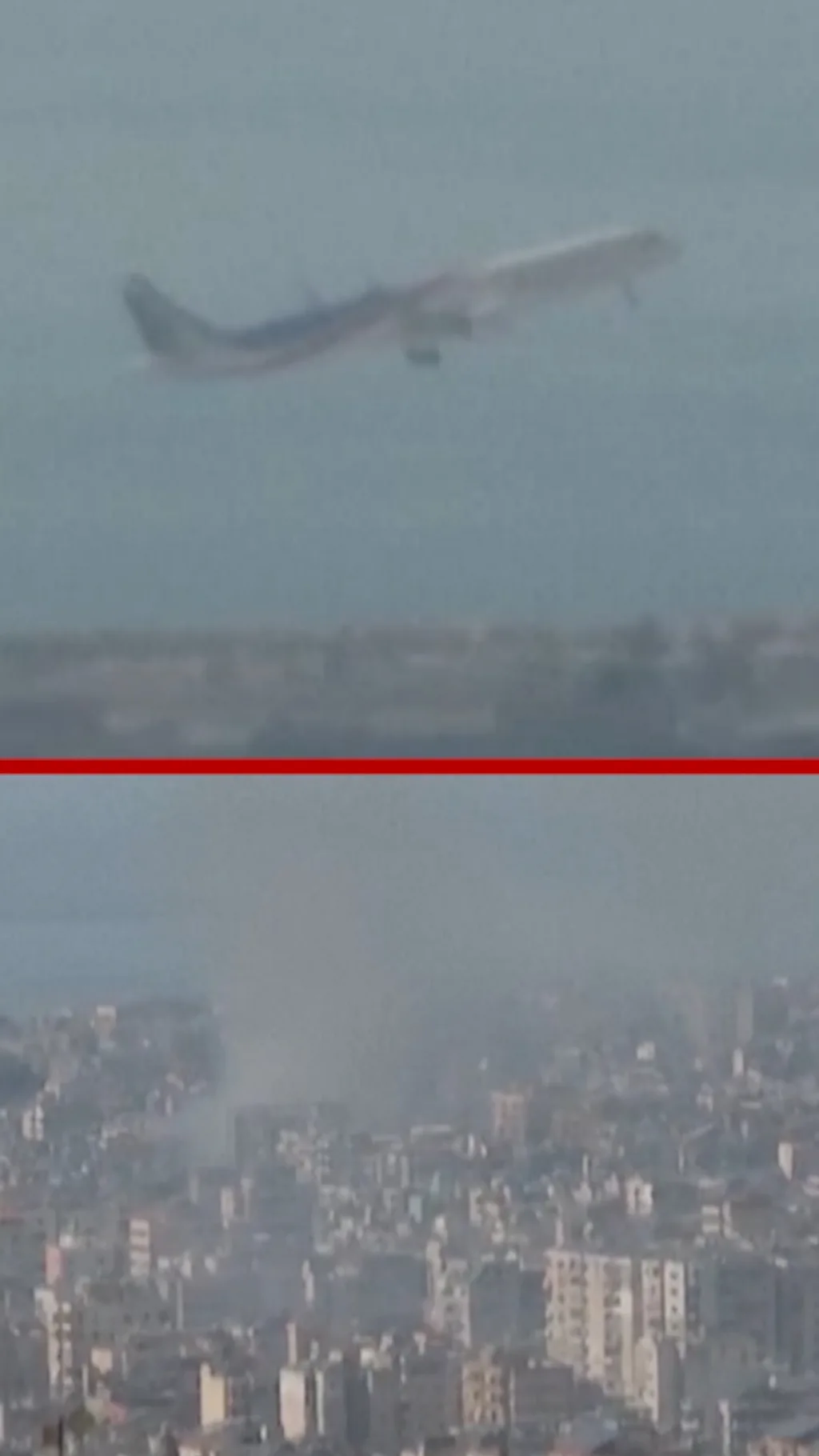 Komercijalni let iznad Bejruta