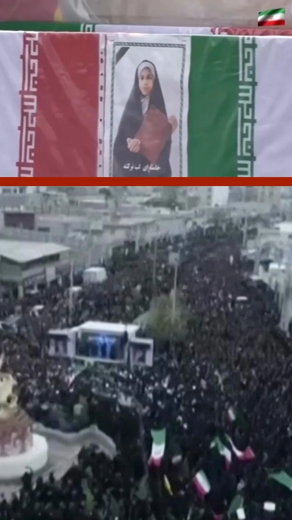 ईरान में स्कूल पर हमले के पीड़ितों का सामूहिक अंतिम संस्कार