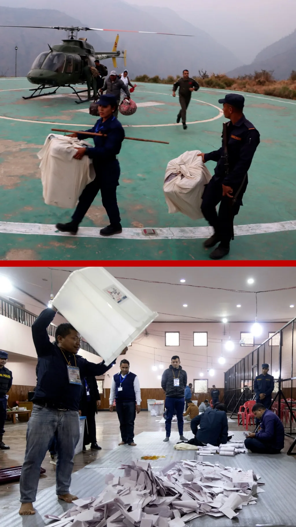 मतपेटिका ढुवानी