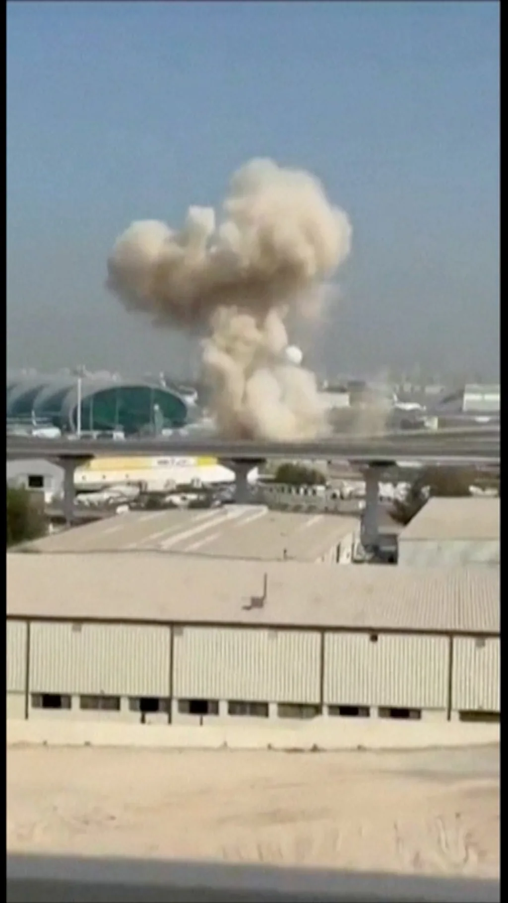 Dubaydagi aeroport hujumga uchradi