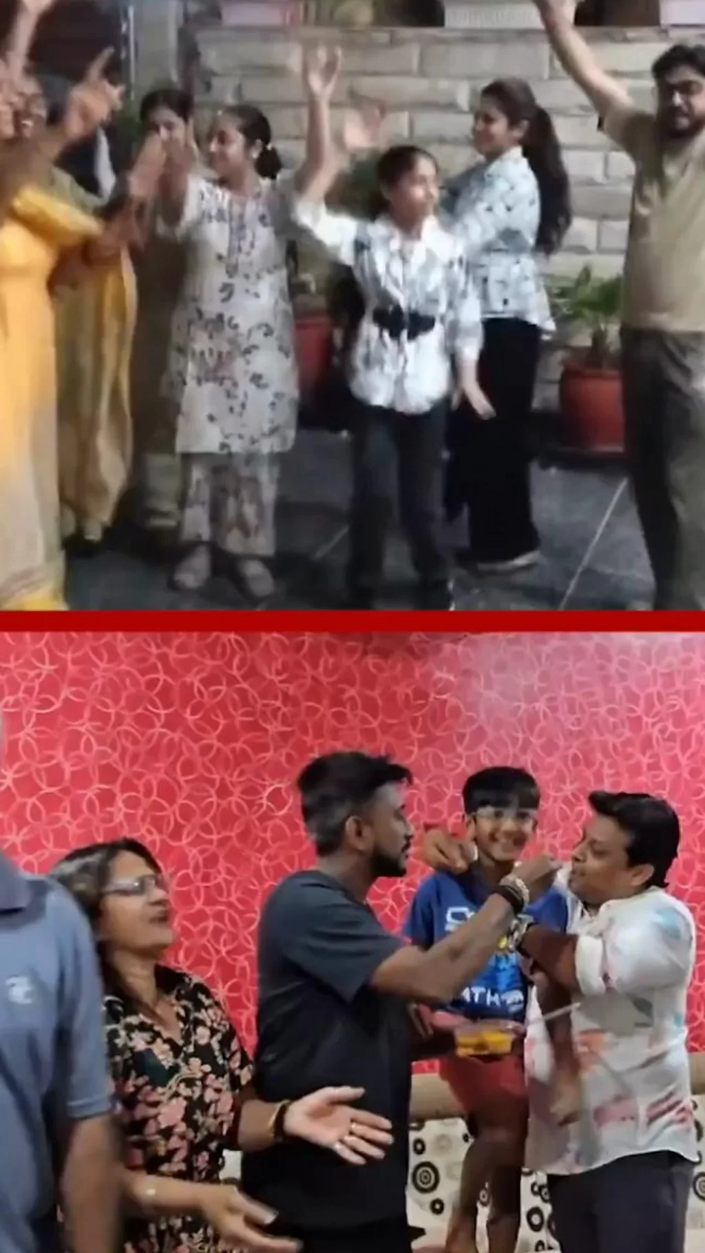 टीम इंडिया के खिलाड़ियों के परिवारों ने मनाया जश्न