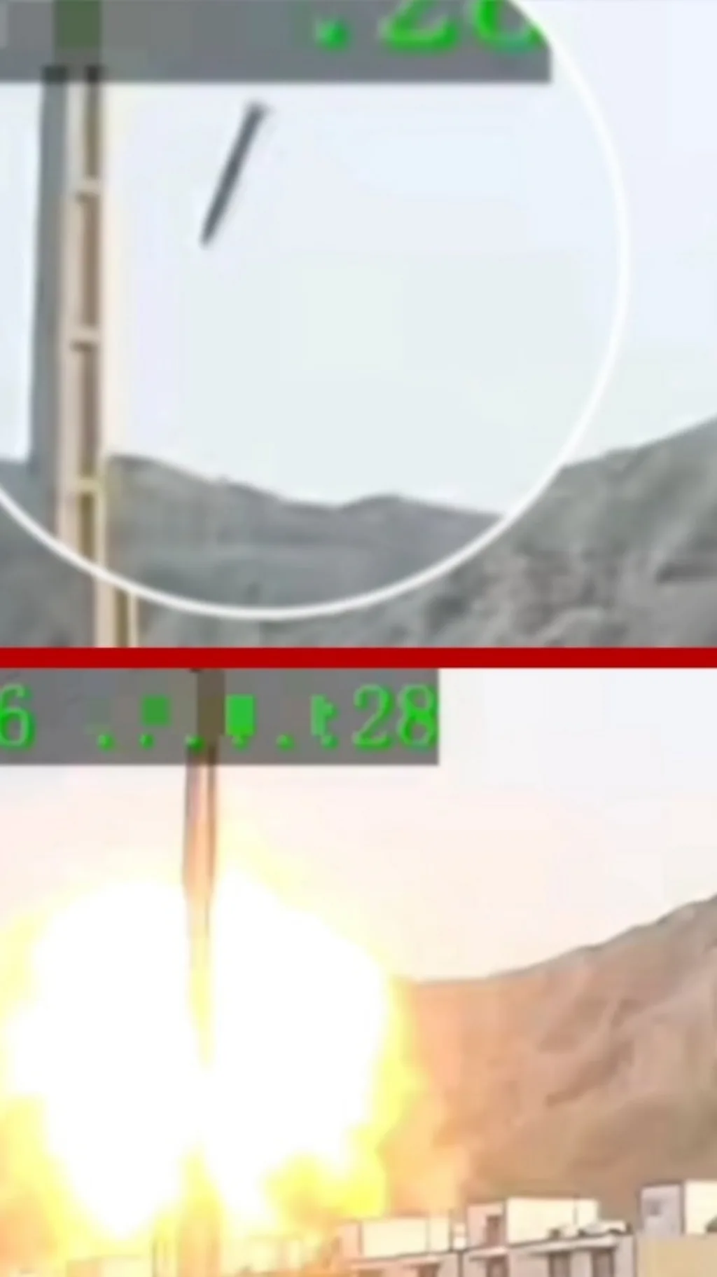 บีบีซีพบภาพขีปนาวุธตกใส่สนามกีฬาอิหร่าน