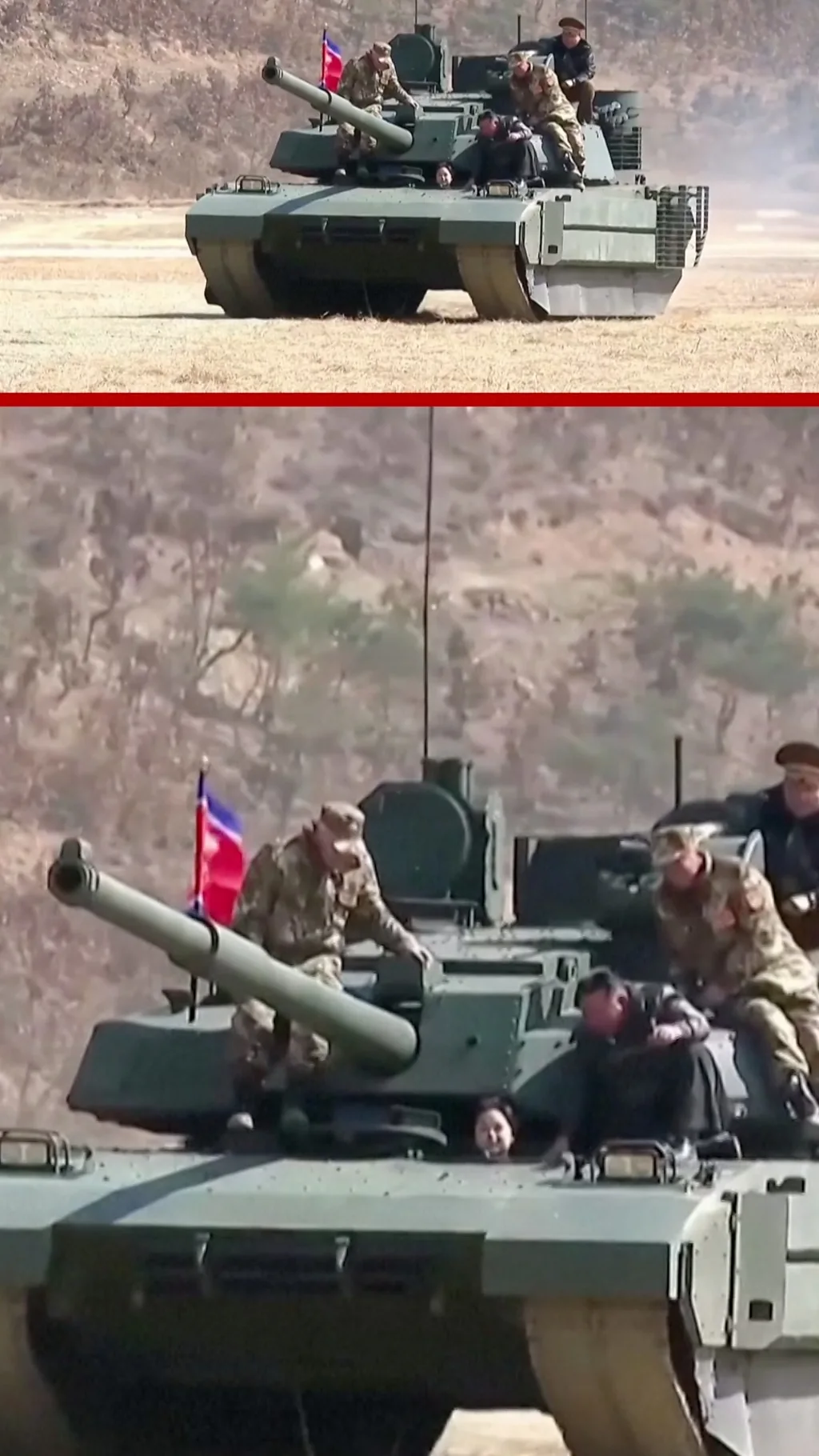 किम जङ अनकी किशोरी छोरी लडाकु ट्याङ्क चलाउँदै