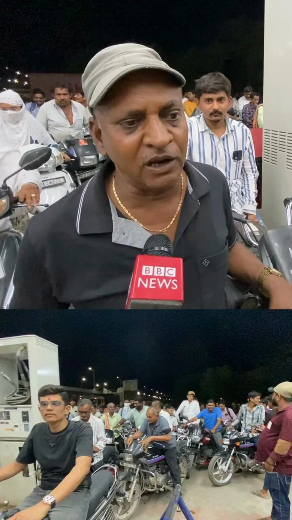 गुजरात में पेट्रोल के लिए लंबी लाइनें