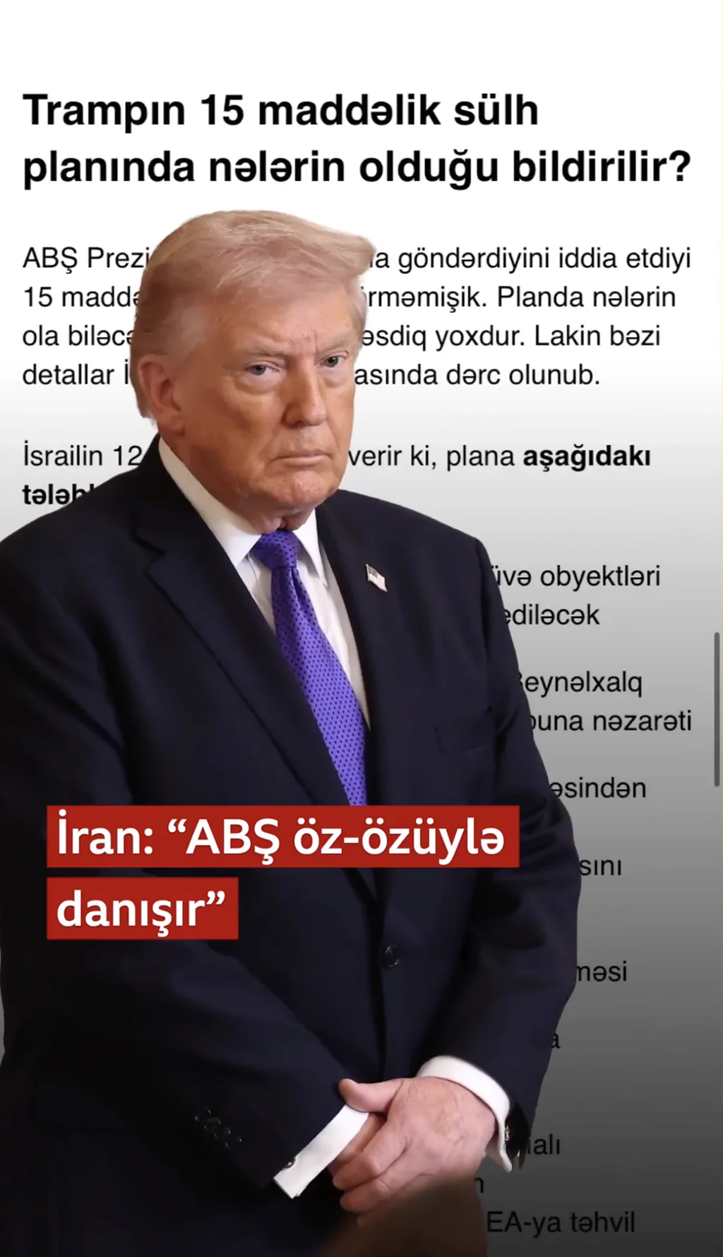 İran: “ABŞ öz-özüylə danışır”