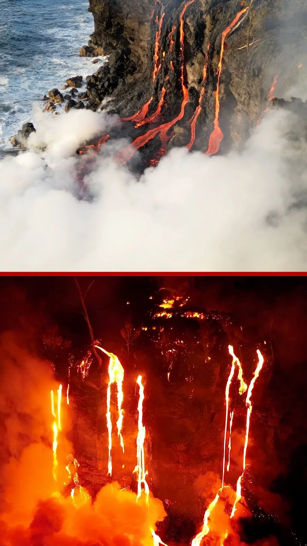 ज्वालामुखी विस्फोटनपछि हिन्द महासागरमा पुग्यो लाभा