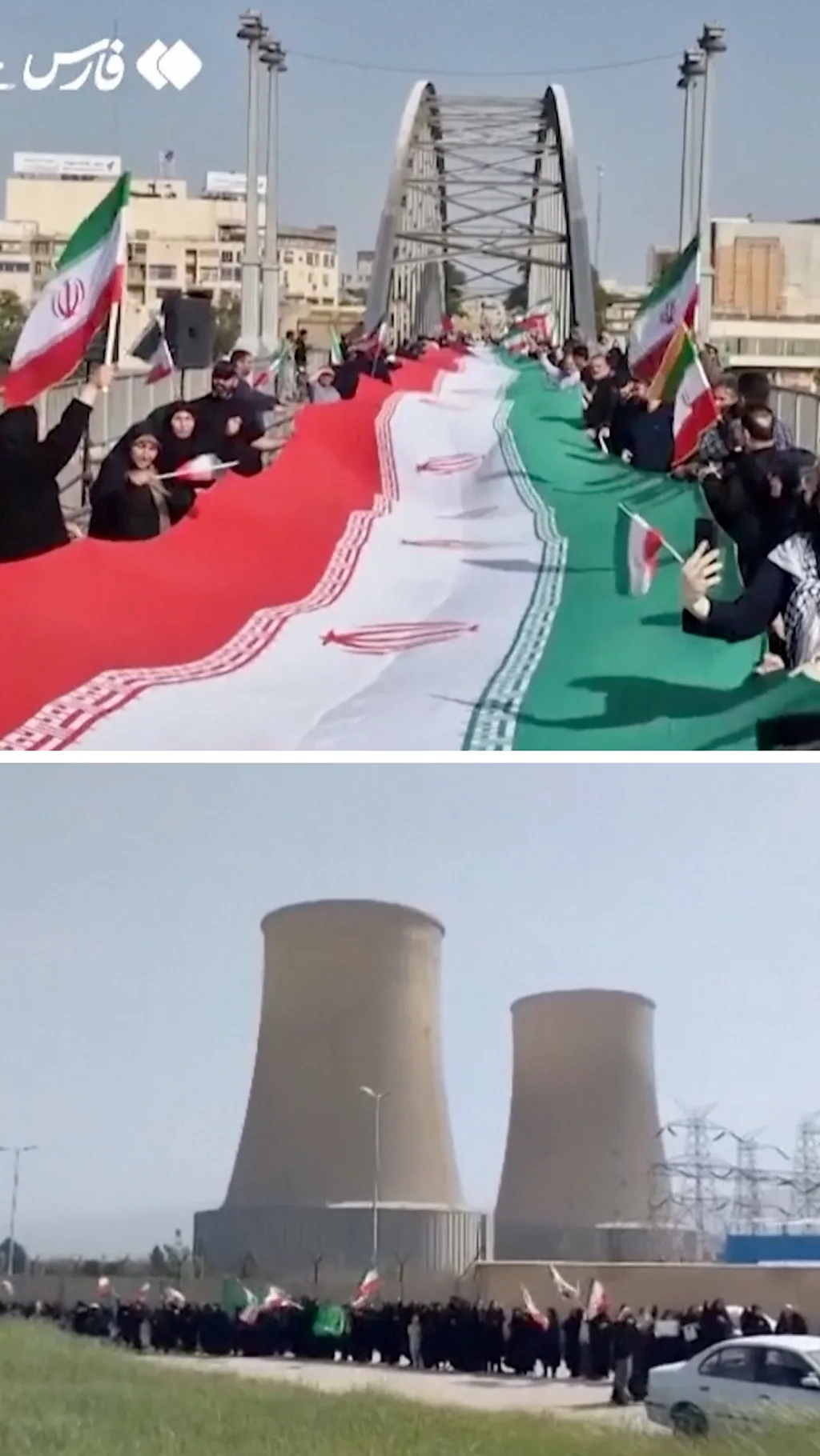 «Живые цепи» вокруг иранских мостов и электростанций