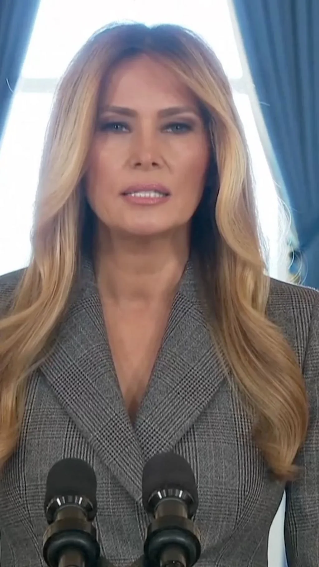 Мелания Трамп у микрофона