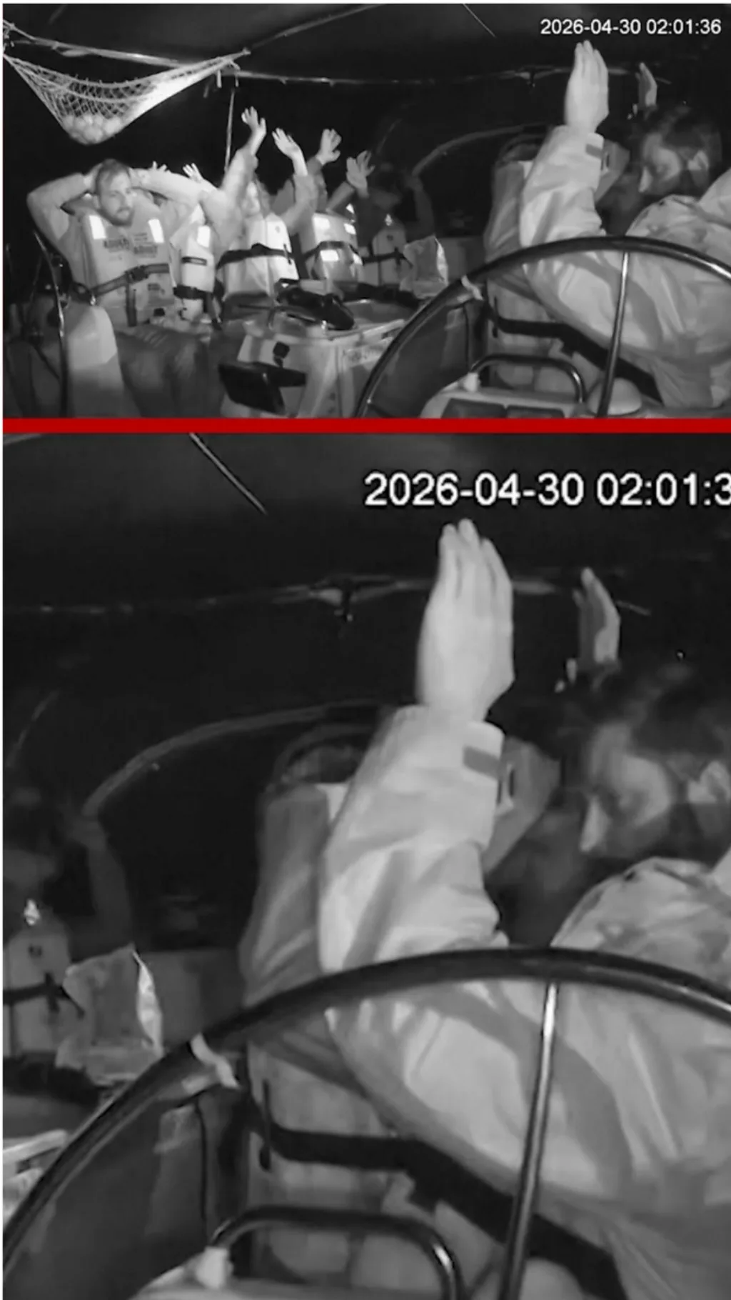 لحظه توقیف ناوگان کمک‌رسانی غزه توسط اسرائیل در آب‌های بین‌المللی