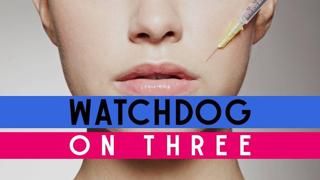 A woman receiving a Botox injection