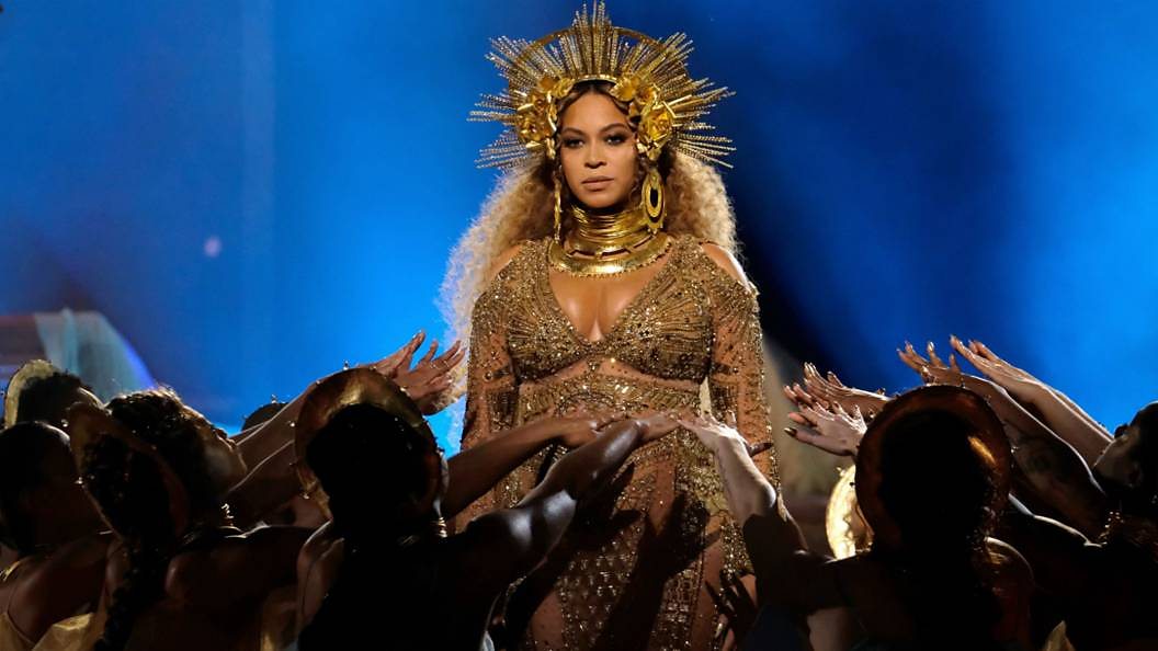 Beyonce performing