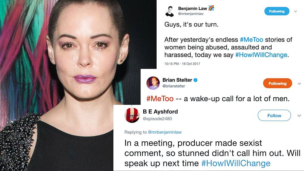 Men are using HowIWillChange to back the MeToo Twitter campaign BBC