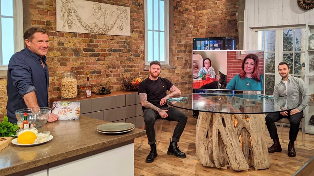 saturday kitchen live glass table