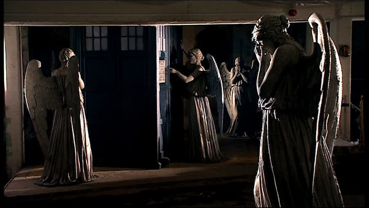 BBC One Weeping Angels And The TARDIS Doctor Who Series The Time Of Angels Blink Gallery