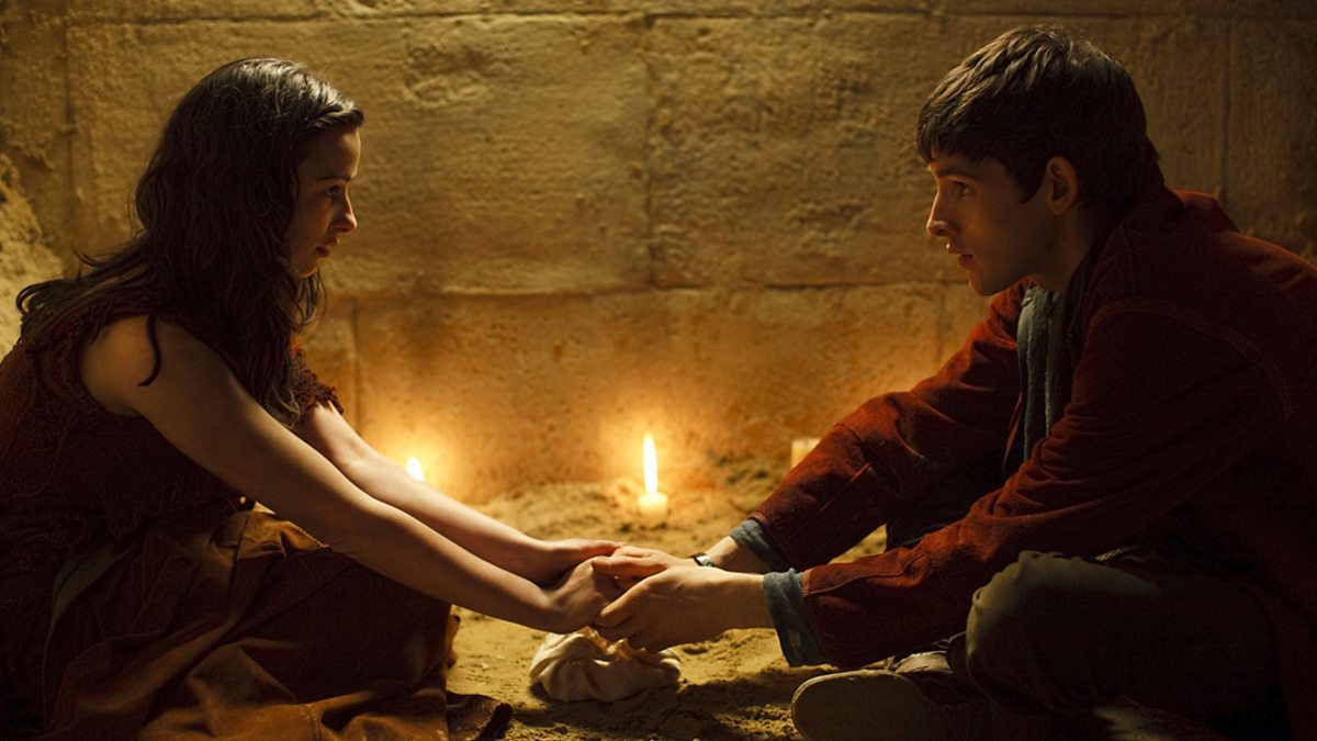 BBC One - Freya and Merlin - Merlin, Series 2, The Lady of the Lake ...