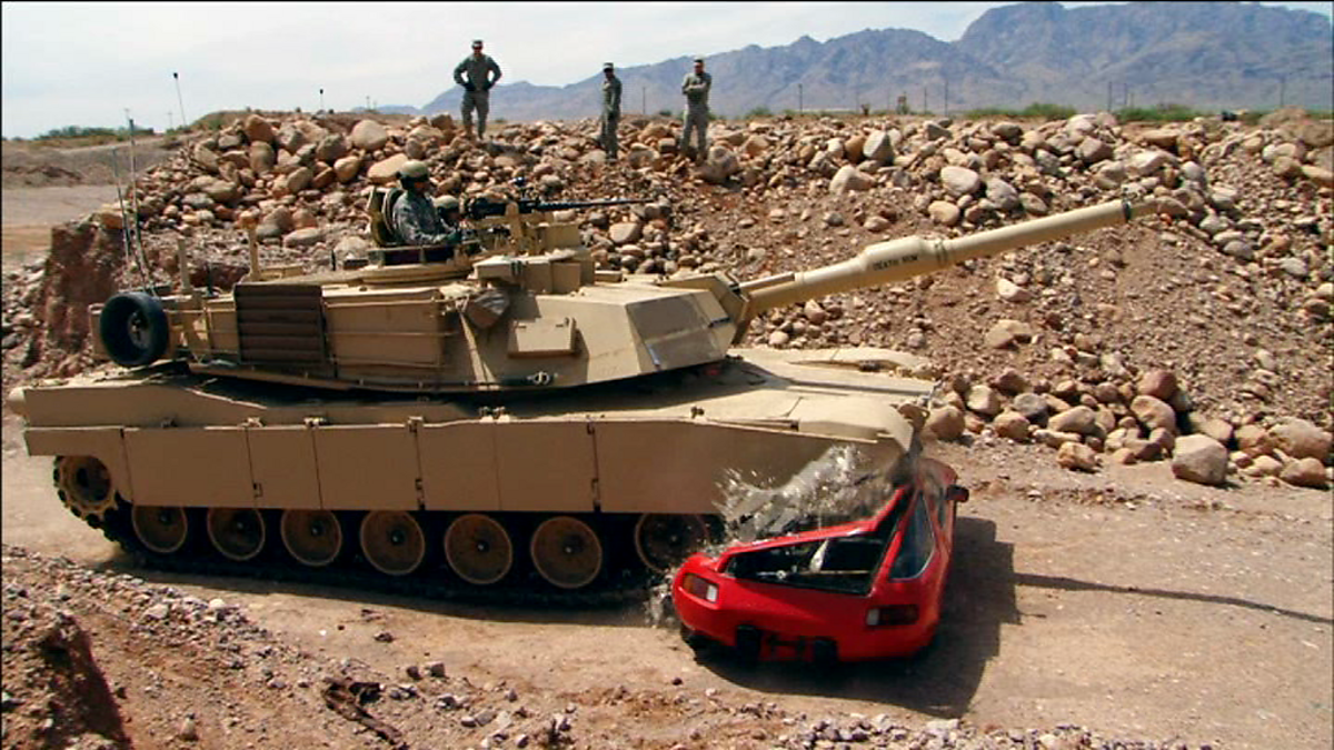BBC Two Richard Hammond's Crash Course, Abrams Tank, Richard Hammond