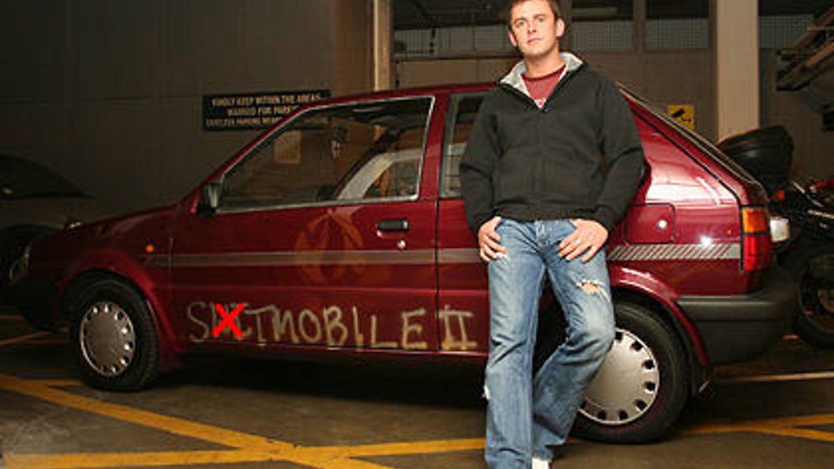 BBC Radio 1 - Scott Mills, Jo Whiley unpimps Scott's ride - It's car-nage.  Get it? Car-nage.
