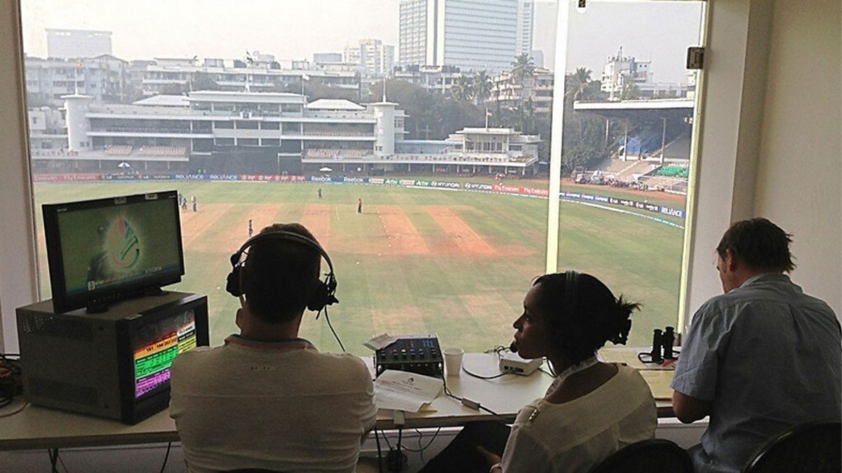 BBC Radio 5 Live Sports Extra - TMS Commentary Box At Brabourne Stadium ...