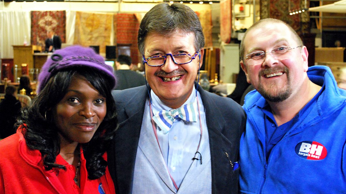 BBC Two Bargain Hunt Famous Finds, Series 1, Rakie Ayola and Charles Dale