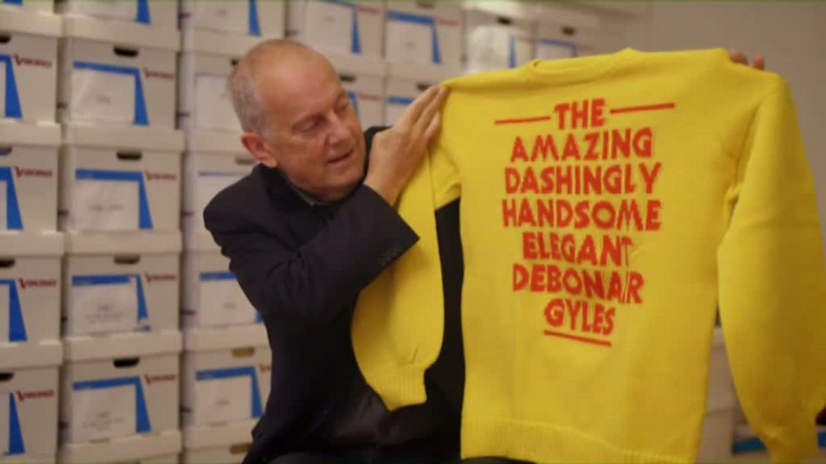 Gyles Brandreth’s jumper collection, Knitting's Golden Age, Fabric of Britain - BBC Four