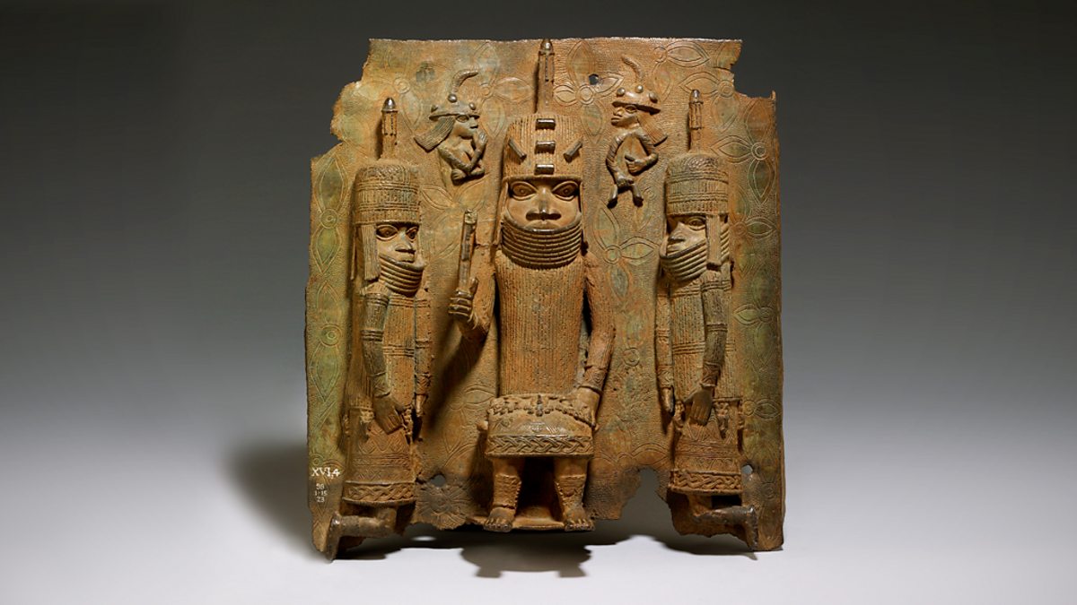 BBC Radio 4 - A History of the World in 100 Objects, The First Global  Economy (1450 - 1600 AD), Benin plaque - the Oba with Europeans