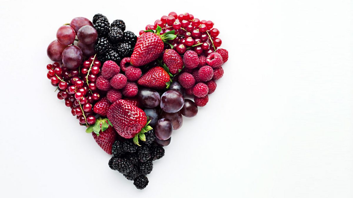 Сердце из ягод