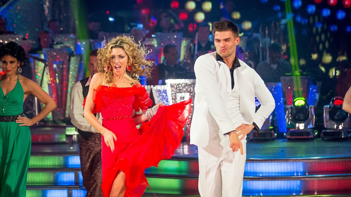 Abbey Clancy and Aljaz Skorjanec