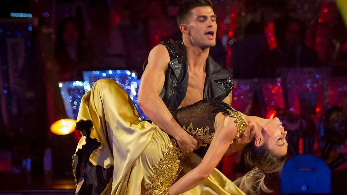 Abbey Clancy and Aljaz Skorjanec